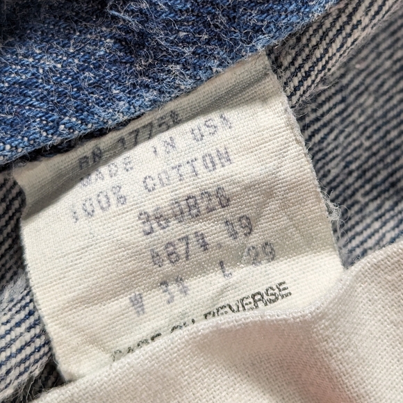 Vintage 70s Saddle King Key Jeans Size 34x29 Made in USA Talon Zipper - Picture 9 of 9